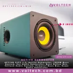 Voltech ACTIVE CITY 1.3 Active Subwoofer | 1000W Bass Reflex Car & Home Audio Subwoofer System