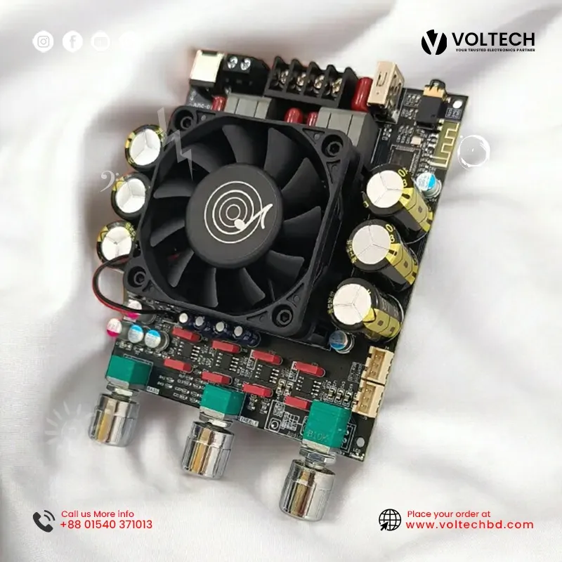 Wuzhi Audio ZK-3002T App (300W + 300W) – Imported TPA3255 Bluetooth 5 Apt-X HD | Voltech Electronics