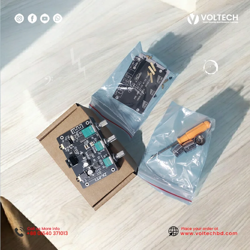 Wuzhi Audio ZK PT1 Hi-Fi 2.0 Bluetooth Preamp – Bass & Treble Control | Voltech Electronics