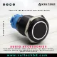 Momentary Press Metal Switch ( 220V 3A )  - 35mm  With 12V LED Backlit