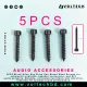 5PCS Black Allen Key Drive Cup Round Head Screws | 1.8-Inch | Subwoofer Cabinet & Speaker Enclosure Fasteners