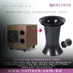 Voltech 100mm × 160mm Speaker Port Tube | Bass Reflex Subwoofer Vent for Woofer Box Enclosure Voltech 100mm × 160mm Speaker Port Tube | Bass Reflex Subwoofer Vent for Woofer Box Enclosure