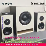 Voltech Aura 2.1 | Premium Hi-Fi Home Theater Sound System with 10" Subwoofer & Melomaniac Stereo Speakers