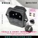 XD-102 Power Connector & Fuse Holder (220V 10A) with 2× Fuses | High-Quality AC Panel Mount Power Inlet