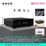 SMSL D1 Audio Decoder | ROHM BD34352EKV Chip | USB/Fiber/Coaxial Input | RCA Output | 768kHz/32-bit Decoding | Voltech Electronics Bangladesh